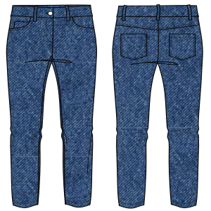 Patron ropa, Fashion sewing pattern, molde confeccion, patronesymoldes.com Jean Trousers 6915 LADIES Trousers